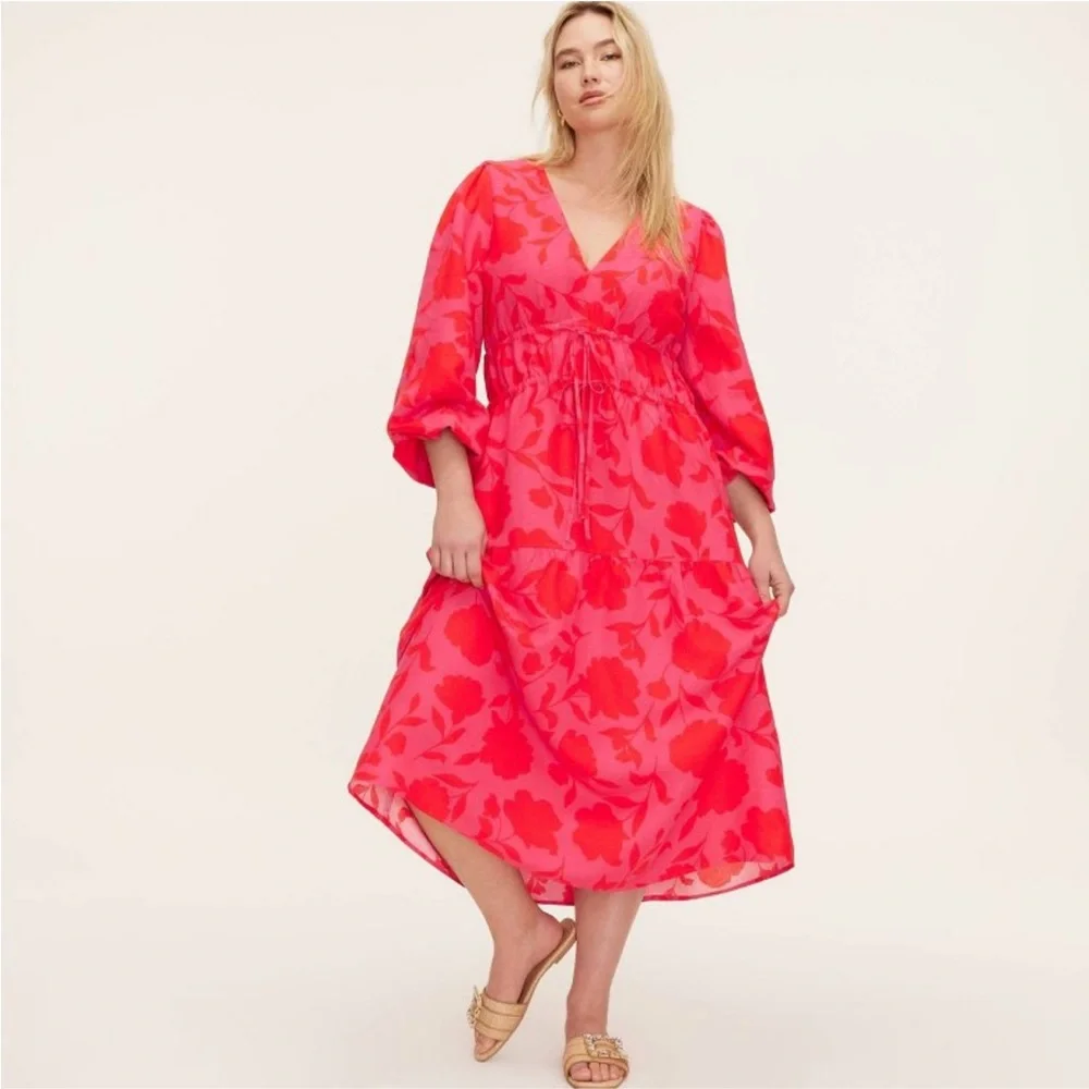 Rose Linen Long Sleeve Maxi Dress from kate spade new york x Target - Picture 6 of 7